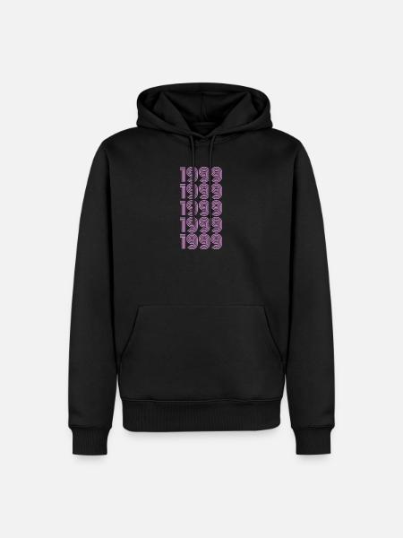 1999 - Männer Premium Bio Hoodie - Schwarz