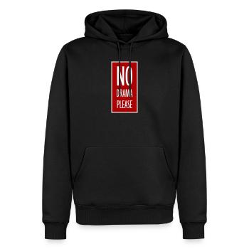 Pas de drame Repose-toi Détends-toi Détends-toi Détends-toi Amuse-toi - Sweat à capuche Premium bio Homme - noir - Devant - Nico (187cm)