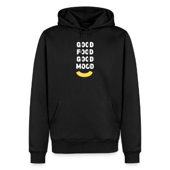 Wear Your Brand - Men’s Premium Organic Hoodie - black - Front - Nico (187cm)