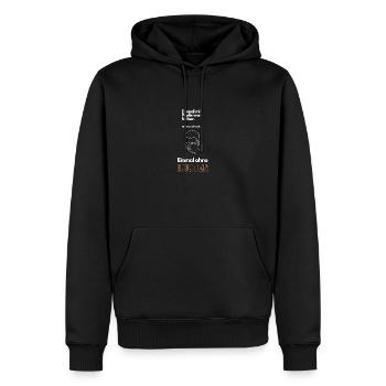 Einmal ohne Idioten! - Männer Premium Bio Hoodie - Schwarz - Vorne - Nico (187cm)