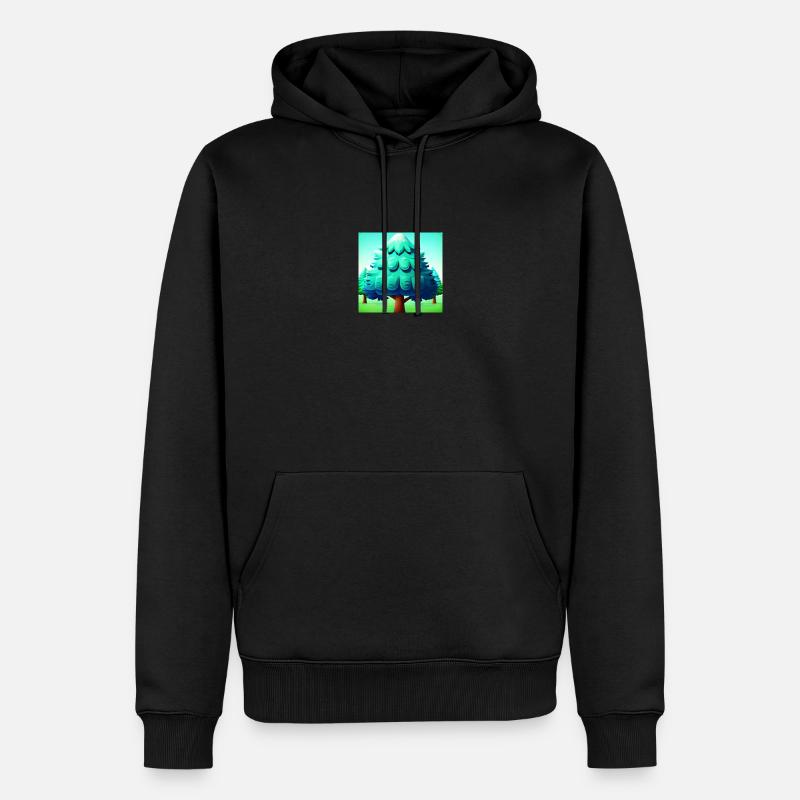 Jelly Tree - Männer Premium Bio Hoodie - Schwarz