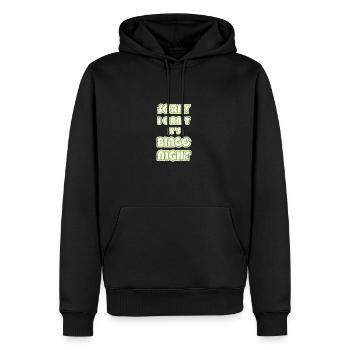 Bingo - Sweat à capuche Premium bio Homme - noir - Devant - Nico (187cm)