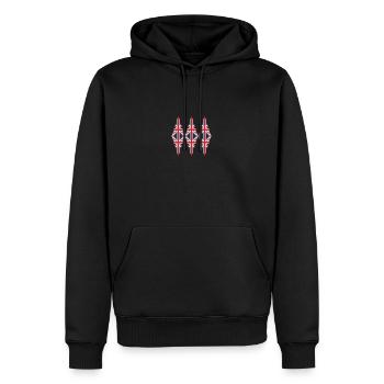 Drapeau de l’Angleterre - Sweat à capuche Premium bio Homme - noir - Devant - Nico (187cm)
