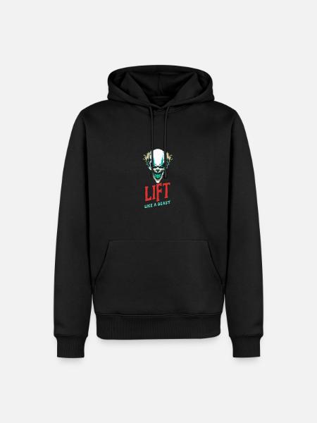 Lift Like A Beast - Men’s Premium Organic Hoodie - black