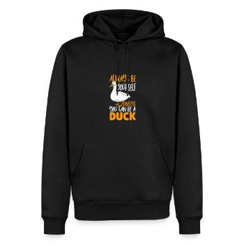 Soyez toujours vous-même à moins que vous ne puissiez être un canard - Sweat à capuche Premium bio Homme - noir - Devant - Nico (187cm)