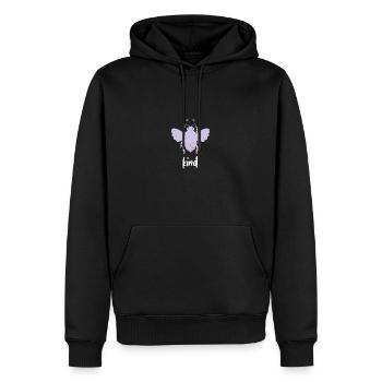 Purple Pastel Bee Child Bee Be Child - Sweat à capuche Premium bio Homme - noir - Devant - Nico (187cm)