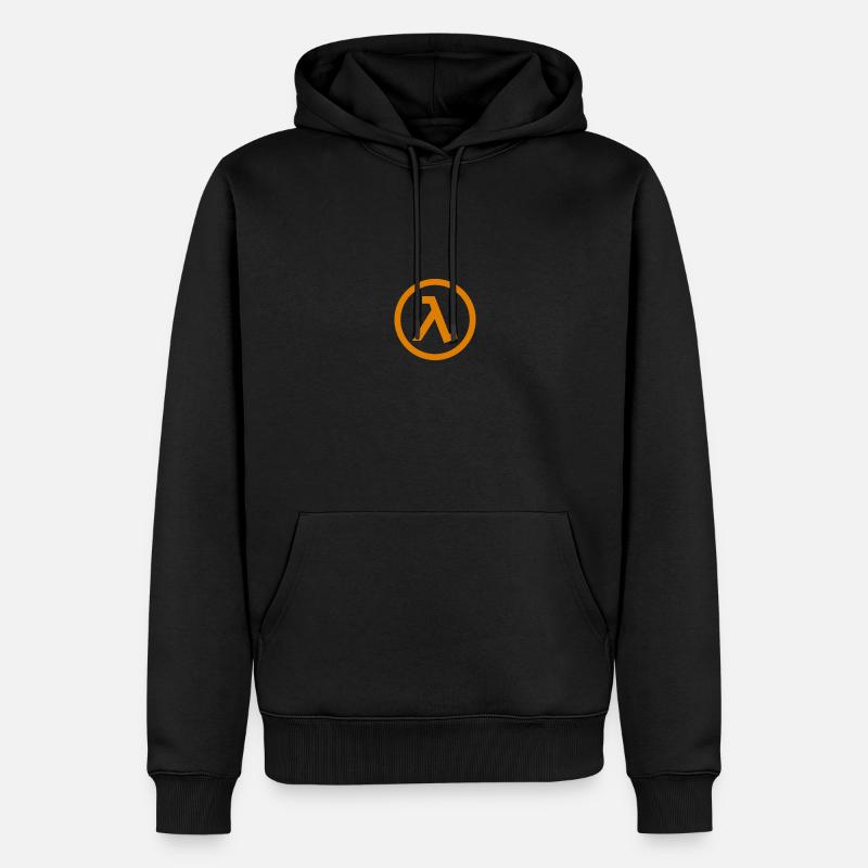 Halbwertszeit Lambda Symbol - Männer Premium Bio Hoodie - Schwarz