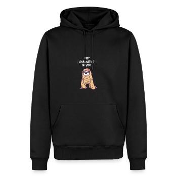 Je sarcastique jamais drôle humour -sarcasme ami - Sweat à capuche Premium bio Homme - noir - Devant - Nico (187cm)
