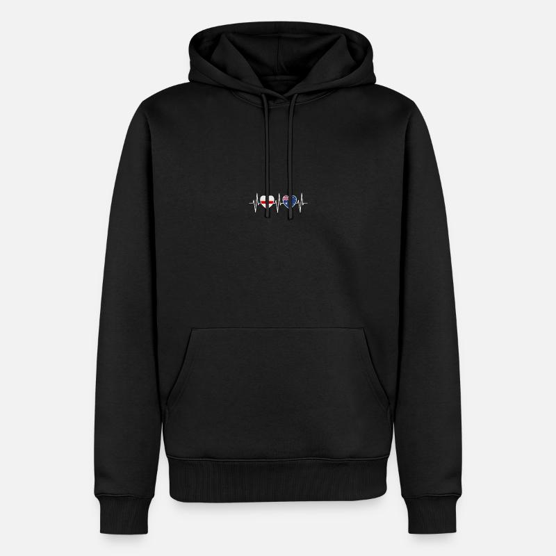 Angleterre et Australie Australie Australienne - Sweat à capuche Premium bio Homme - noir