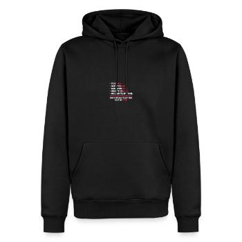 Seule l’haltérophilie n’a pas d’haltérophile final - Sweat à capuche Premium bio Homme - noir - Devant - Nico (187cm)