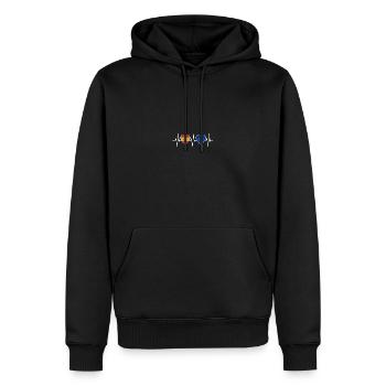 Spanien und Europa EU Europäische Union Fahne - Männer Premium Bio Hoodie - Schwarz - Vorne - Nico (187cm)