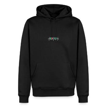 Italy and Nigeria Nigerian flag Flags - Men’s Premium Organic Hoodie - black - Front - Nico (187cm)