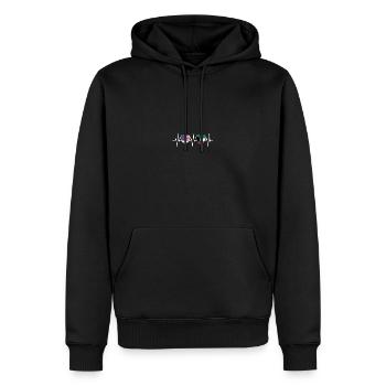 USA und Kuwait Kuwaitische Fahne Flaggen - Männer Premium Bio Hoodie - Schwarz - Vorne - Nico (187cm)