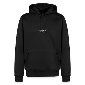 USA und Panama Panamaische Fahne Flaggen - Männer Premium Bio Hoodie - Schwarz - Vorne - Nico (187cm)