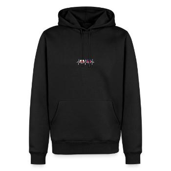 England und Kambodscha Kambodschanische Flaggen - Männer Premium Bio Hoodie - Schwarz - Vorne - Nico (187cm)