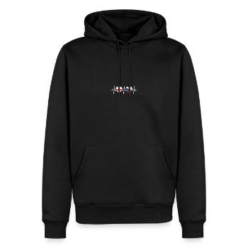 Angleterre et République tchèque Drapeau de la République tchèque - Sweat à capuche Premium bio Homme - noir - Devant - Nico (187cm)