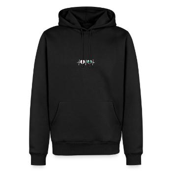 Japan und Bulgarien Bulgarische Fahne Flaggen - Männer Premium Bio Hoodie - Schwarz - Vorne - Nico (187cm)