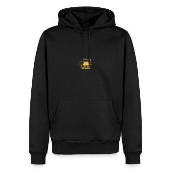 Tacosaurus Sombrero mexicain Taco Dinosaure - Sweat à capuche Premium bio Homme - noir - Devant - Nico (187cm)