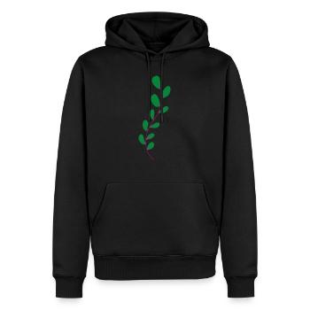 Flower Blume Pflanze - Männer Premium Bio Hoodie - Schwarz - Vorne - Nico (187cm)