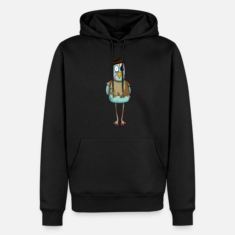 Zombie Möwe - Männer Premium Bio Hoodie - Schwarz