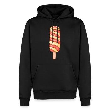 Eis Speiseeis Eiskrem Eiscreme Kugeleis Eisbecher - Männer Premium Bio Hoodie - Schwarz - Vorne - Nico (187cm)