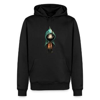 Niedliches Monster - Männer Premium Bio Hoodie - Schwarz - Vorne - Nico (187cm)