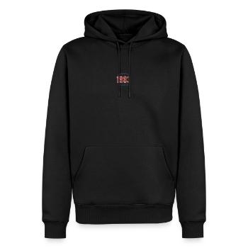 Limitierte Auflage 1983 - Männer Premium Bio Hoodie - Schwarz - Vorne - Nico (187cm)