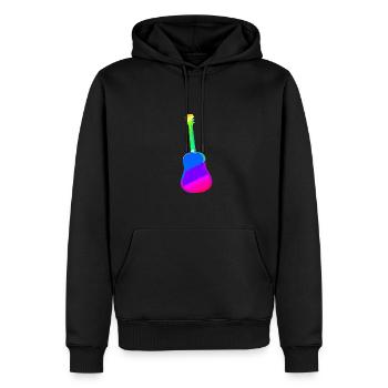 Guitare | | d’instruments de musique Volume | Musicien - Sweat à capuche Premium bio Homme - noir - Devant - Nico (187cm)