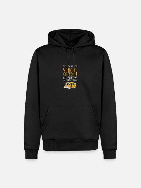 Schulbusfahrer Schulbus - Männer Premium Bio Hoodie - Schwarz