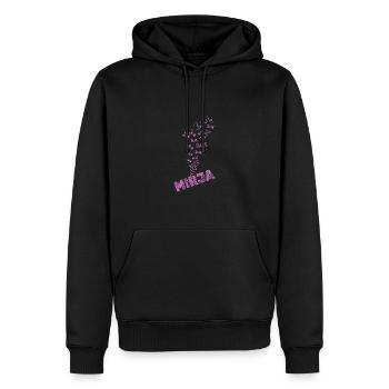 Blubbern für Mirja Wasser Wassersport - Männer Premium Bio Hoodie - Schwarz - Vorne - Nico (187cm)