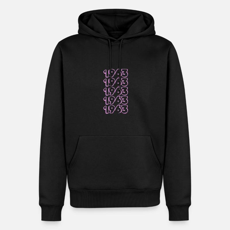 Année 1963 - Sweat à capuche Premium bio Homme - noir