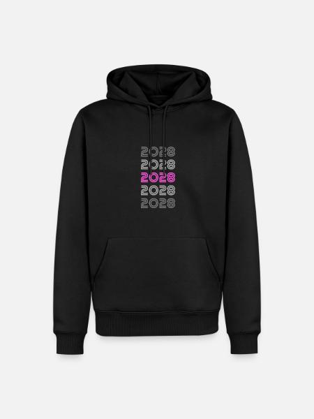 Pink 2028 - Men’s Premium Organic Hoodie - black