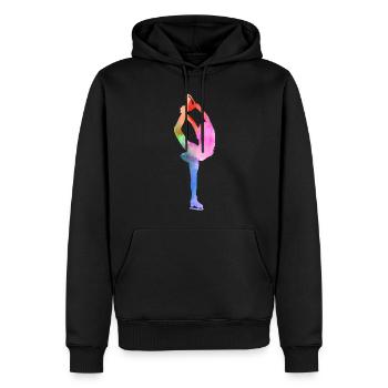 Eiskunstlauf Eiskunstlauf Schlittschuh Schlittschuh Tanz Wintersport - Männer Premium Bio Hoodie - Schwarz - Vorne - Nico (187cm)