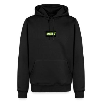 Cheers! - Männer Premium Bio Hoodie - Schwarz - Vorne - Nico (187cm)