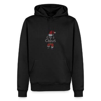 Opa Claus Weihnachtsmann Kostüm Familien Outfit - Männer Premium Bio Hoodie - Schwarz - Vorne - Nico (187cm)