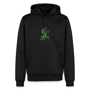 Je ne sais pas trop où je vais mais je suis Gay Frog - Sweat à capuche Premium bio Homme - noir - Devant - Nico (187cm)