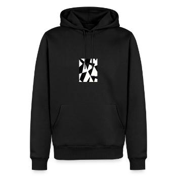 Triangle - Männer Premium Bio Hoodie - Schwarz - Vorne - Nico (187cm)