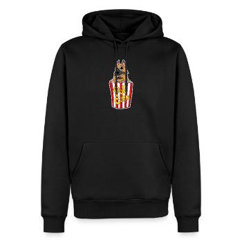 Popcorn Kino Hund Filme Film Filmabend - Männer Premium Bio Hoodie - Schwarz - Vorne - Nico (187cm)