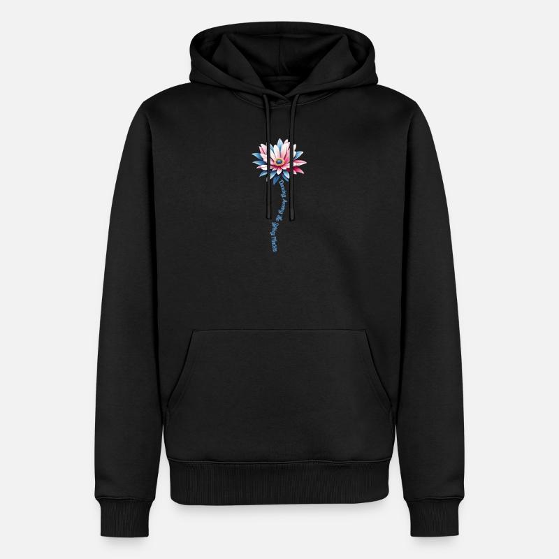 Danse des fleurs de printemps - Sweat à capuche Premium bio Homme - noir