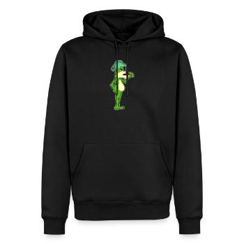 Frosch Kaffee Kaffeekanne - Männer Premium Bio Hoodie - Schwarz - Vorne - Nico (187cm)