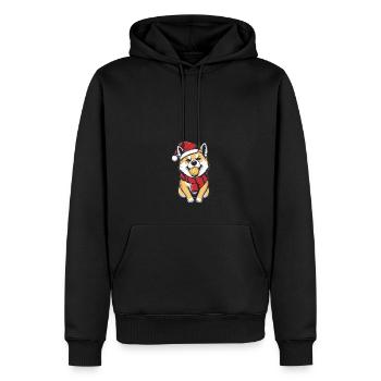 Crypto Bitcoin - Weihnachten Xmas Herren T-Shirt - Männer Premium Bio Hoodie - Schwarz - Vorne - Nico (187cm)