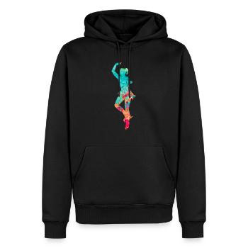 Eiskunstlauf PopArt - Männer Premium Bio Hoodie - Schwarz - Vorne - Nico (187cm)