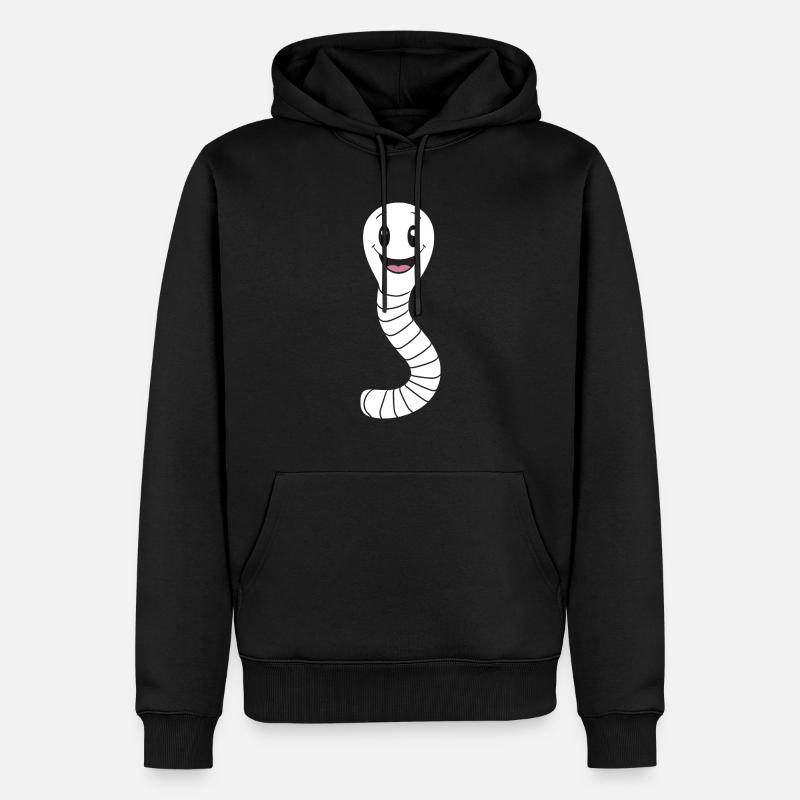 ver de terre - Sweat à capuche Premium bio Homme - noir