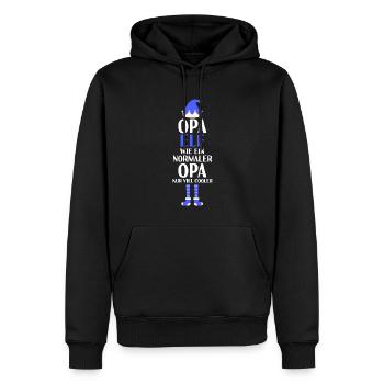 Opa Elf Opas Geschenk - Männer Premium Bio Hoodie - Schwarz - Vorne - Nico (187cm)