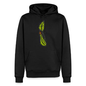 Carnivorous Plant Fly Pitcher Plant - Men’s Premium Organic Hoodie - black - Front - Nico (187cm)