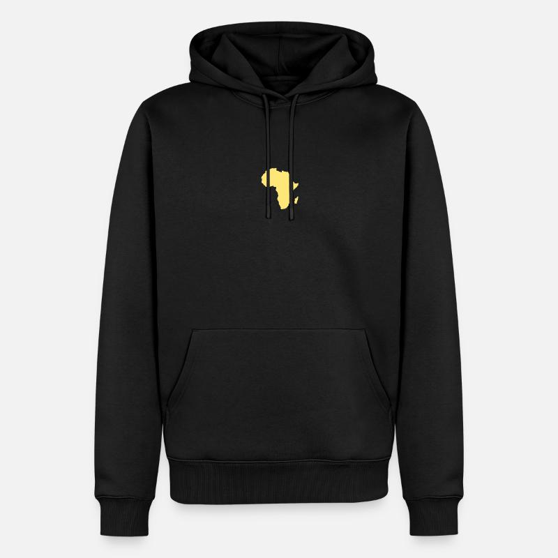 Afrique 1 - Sweat à capuche Premium bio Homme - noir