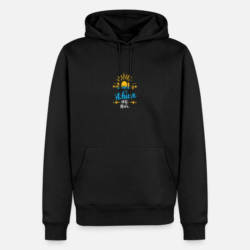 Dream Big Hemd - Männer Premium Bio Hoodie - Schwarz