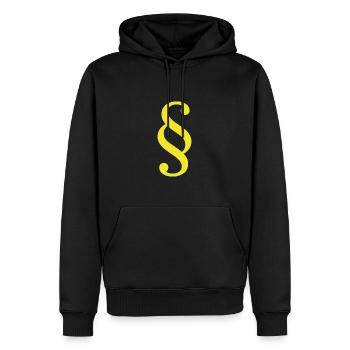 Droit Avocat Paragraphe Avocat Cour Droit - Sweat à capuche Premium bio Homme - noir - Devant - Nico (187cm)