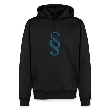 Droit Avocat Paragraphe Avocat Cour Droit - Sweat à capuche Premium bio Homme - noir - Devant - Nico (187cm)