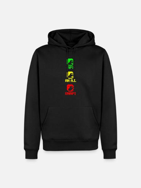 API UNAPI ORI - Sweat à capuche Premium bio Homme - noir